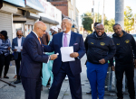 September 28, 2022: State Senators Anthony Williams,  Vincent Hughes and Sharif Street presented a $1.8 million mock check to the African Cultural Alliance of North America (ACANA.) The funding is made possible through the American Rescue Plan Act, and will support the creation of ACANA’s Africatown project.