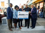 September 28, 2022: State Senators Anthony Williams,  Vincent Hughes and Sharif Street presented a $1.8 million mock check to the African Cultural Alliance of North America (ACANA.) The funding is made possible through the American Rescue Plan Act, and will support the creation of ACANA’s Africatown project.