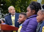 October 17, 2023: Sen. Anthony Williams was joined on the steps of the Capitol today by parents, teachers and operators of charter schools in Philadelphia who are demanding changes in the process and personnel the city school district uses to accept, reject and renew charter school applications, calling the current process racially biased and discriminatory.
