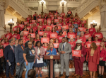 October 4, 2023: Senator Anthony H. Williams joined colleagues and Moms Demand Action Executive Director Angela Ferrell-Zabala and Over 100 Gun Safety Advocates at Statehouse to Call for Action on Gun Safety During Annual Advocacy Day.