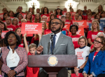 October 4, 2023: Senator Anthony H. Williams joined colleagues and Moms Demand Action Executive Director Angela Ferrell-Zabala and Over 100 Gun Safety Advocates at Statehouse to Call for Action on Gun Safety During Annual Advocacy Day.