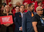 October 4, 2023: Senator Anthony H. Williams joined colleagues and Moms Demand Action Executive Director Angela Ferrell-Zabala and Over 100 Gun Safety Advocates at Statehouse to Call for Action on Gun Safety During Annual Advocacy Day.