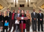 January 28, 2019: Senators Anthony Williams and Camera Bartolotta hosted a press conference on Senate Bill 14, comprehensive probation reform legislation.
