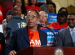 September 24, 2019: Senator Anthony H. Williams joins hundreds of advocates crowded the Main Rotunda today to call for long-overdue reforms to Pennsylvania’s punitive system of probation and parole.