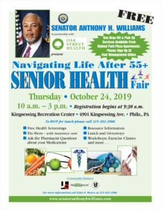 Senior Health Fair - October 24, 2019