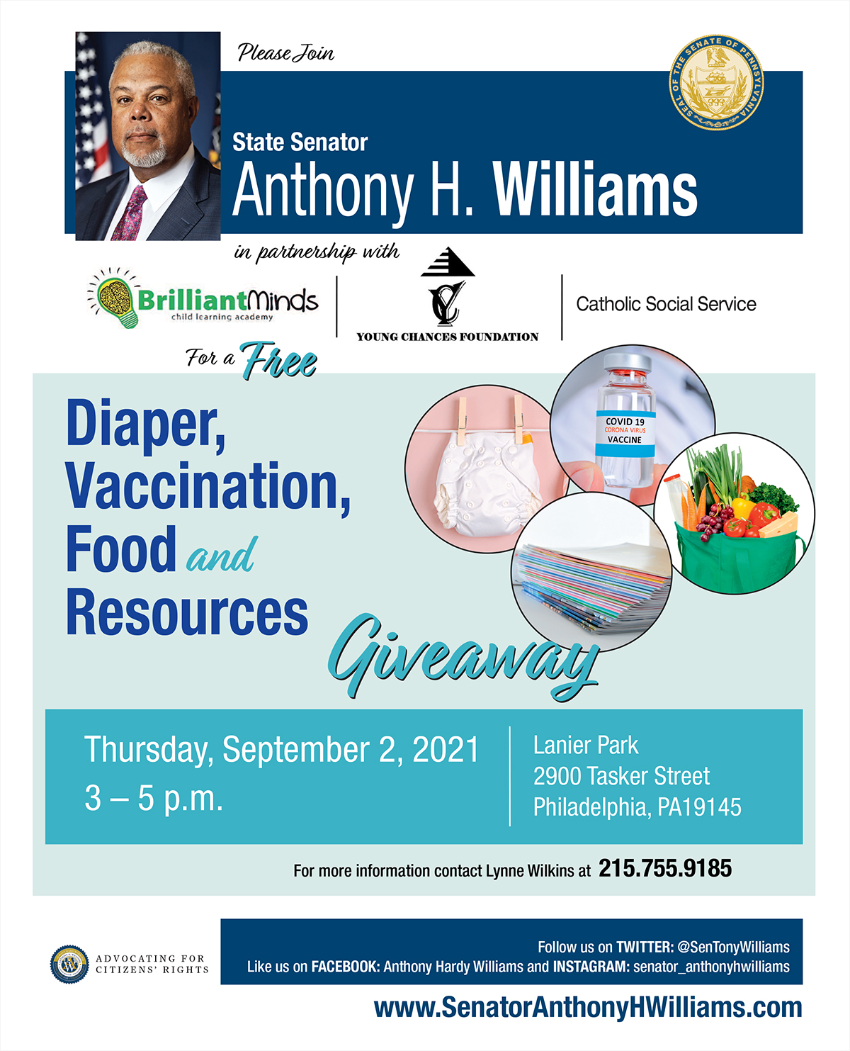 Diaper, Vaccination, Food and Resources Giveaway